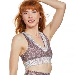 CLOTHING Beyond Yoga Lux All In Racerback Yoga Bralet Etched Fans Blocked