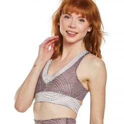CLOTHING Beyond Yoga Lux All In Racerback Yoga Bralet Etched Fans Blocked