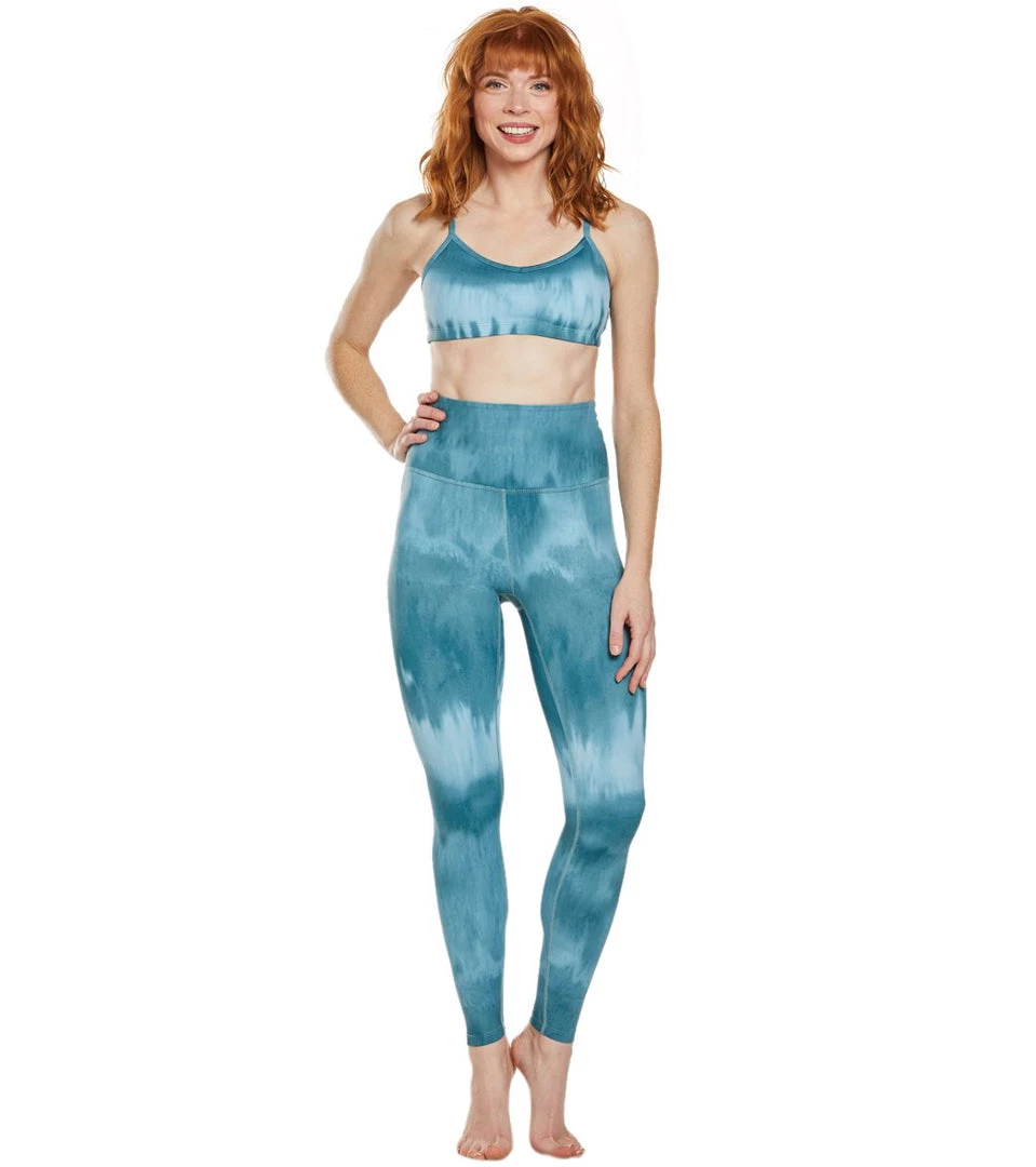 CLOTHING Beyond Yoga Olympus High Waisted 7/8 Yoga Leggings Washed Bali Blue 6 CLOTHING Beyond Yoga Olympus High Waisted 7/8 Yoga Leggings Washed Bali Blue