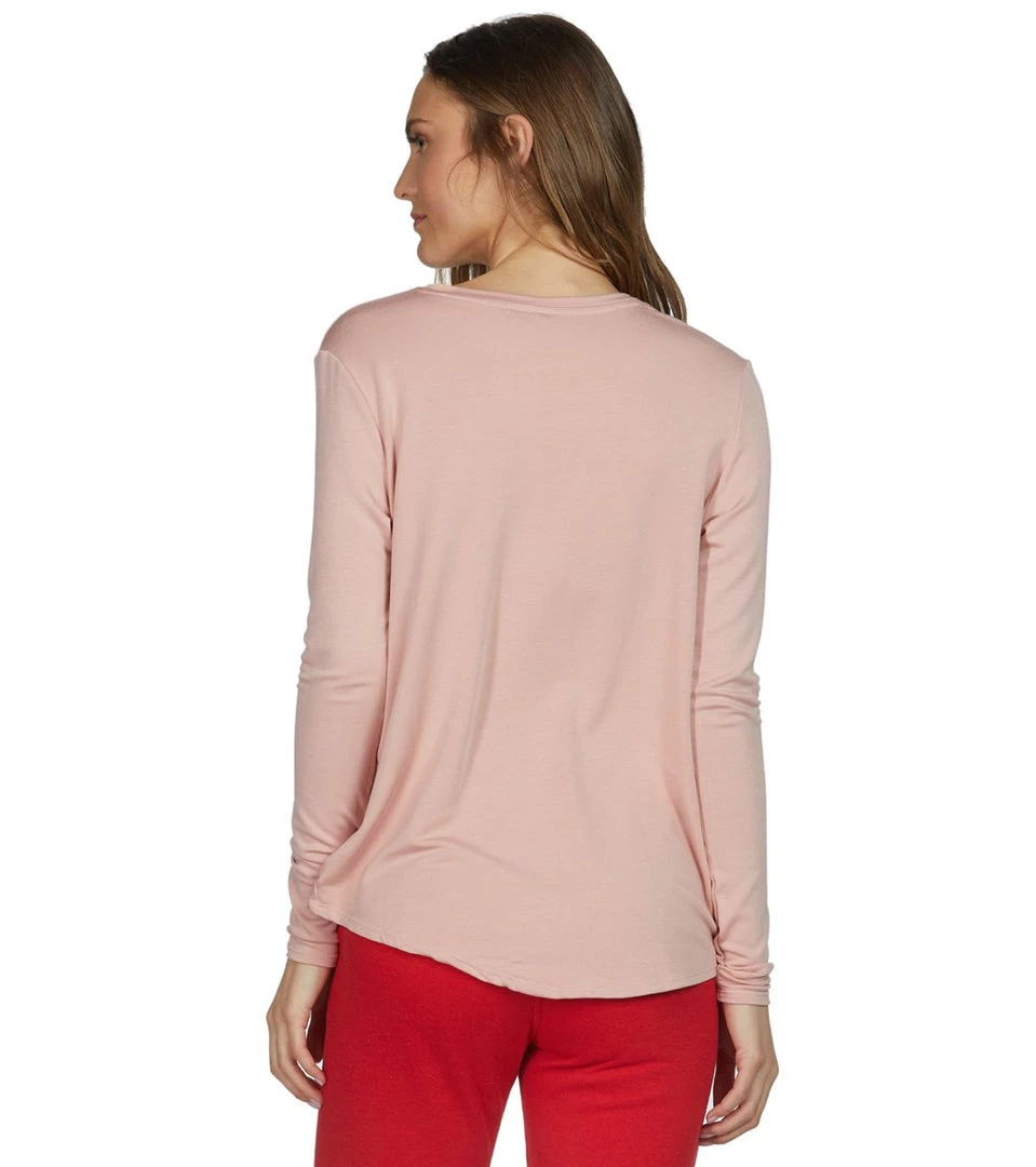 DYI Knot So Fast Workout Long Sleeve Rose CLOTHING 5 DYI Knot So Fast Workout Long Sleeve Rose CLOTHING