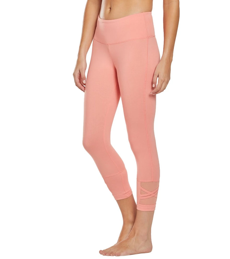 Balance Collection Ellie Yoga Capris Burnt Coral 7 Balance Collection Ellie Yoga Capris Burnt Coral
