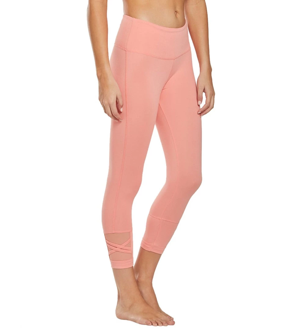 Balance Collection Ellie Yoga Capris Burnt Coral 9 Balance Collection Ellie Yoga Capris Burnt Coral