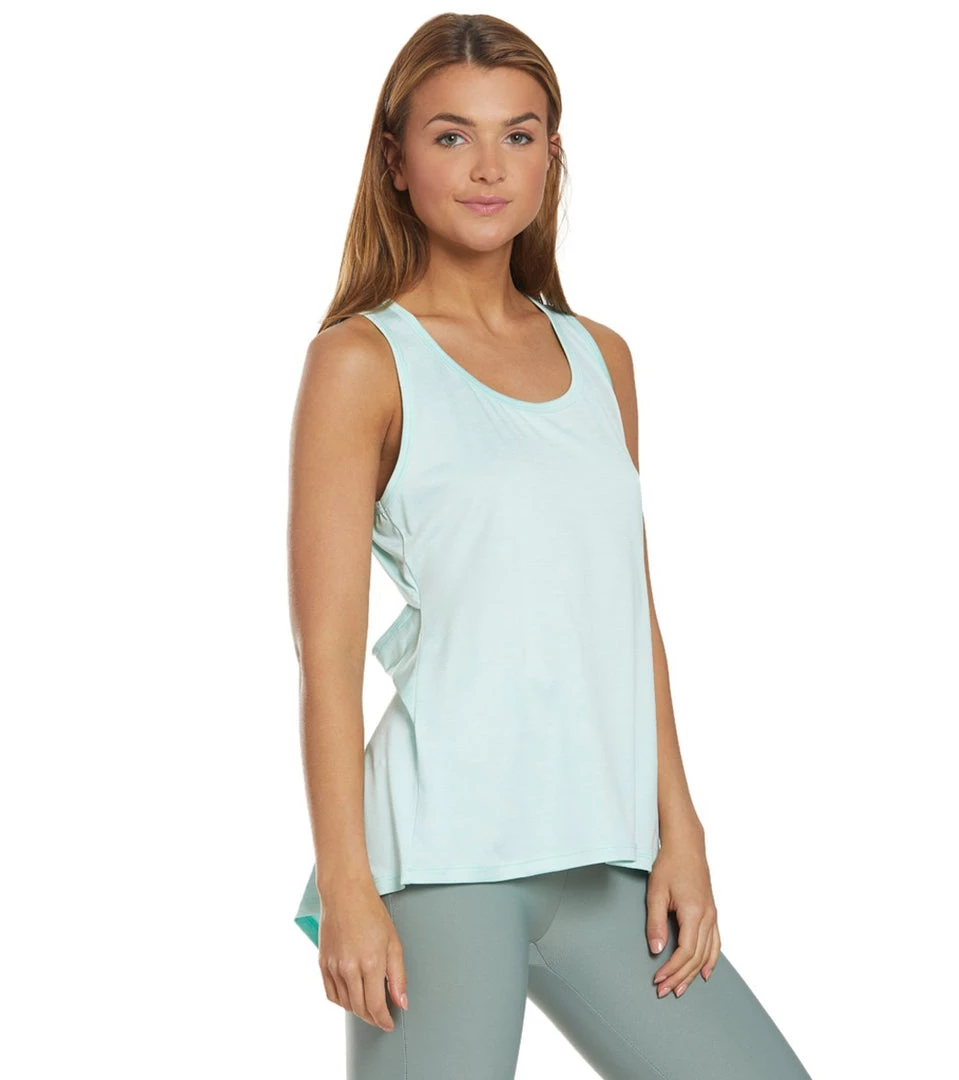 Marika Nicole Singlet Yoga Tank Top Heather Fair Aqua 5 Marika Nicole Singlet Yoga Tank Top Heather Fair Aqua