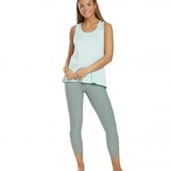 Marika Nicole Singlet Yoga Tank Top Heather Fair Aqua 12 Marika Nicole Singlet Yoga Tank Top Heather Fair Aqua