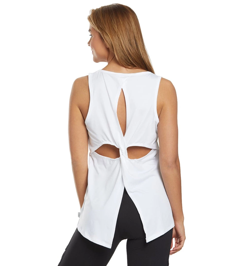 Marika Nicole Singlet Yoga Tank Top White 9 Marika Nicole Singlet Yoga Tank Top White