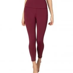 Beyond Yoga Sportflex High Waisted 7/8 Yoga Leggings Team Burgundy