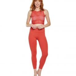 Beyond Yoga Sportflex High Waisted 7/8 Yoga Leggings Scarlet Sun CLOTHING