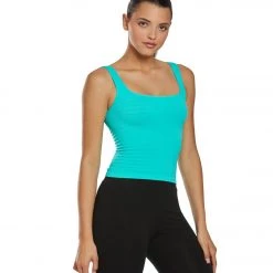 CLOTHING Free People Square One Seamless Cami Light Blue