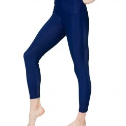 CLOTHING Onzie Ribbed Sweetheart 7/8 Yoga Leggings Marine Rib