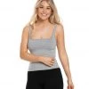 CLOTHING Free People Square One Seamless Cami Grey