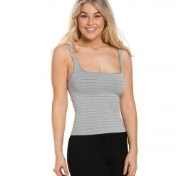 CLOTHING Free People Square One Seamless Cami Grey