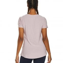 Marika Finish Line Short Sleeve Tee Heather Mauve Shadows