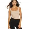 Free People Square One Seamless Cami Rose CLOTHING