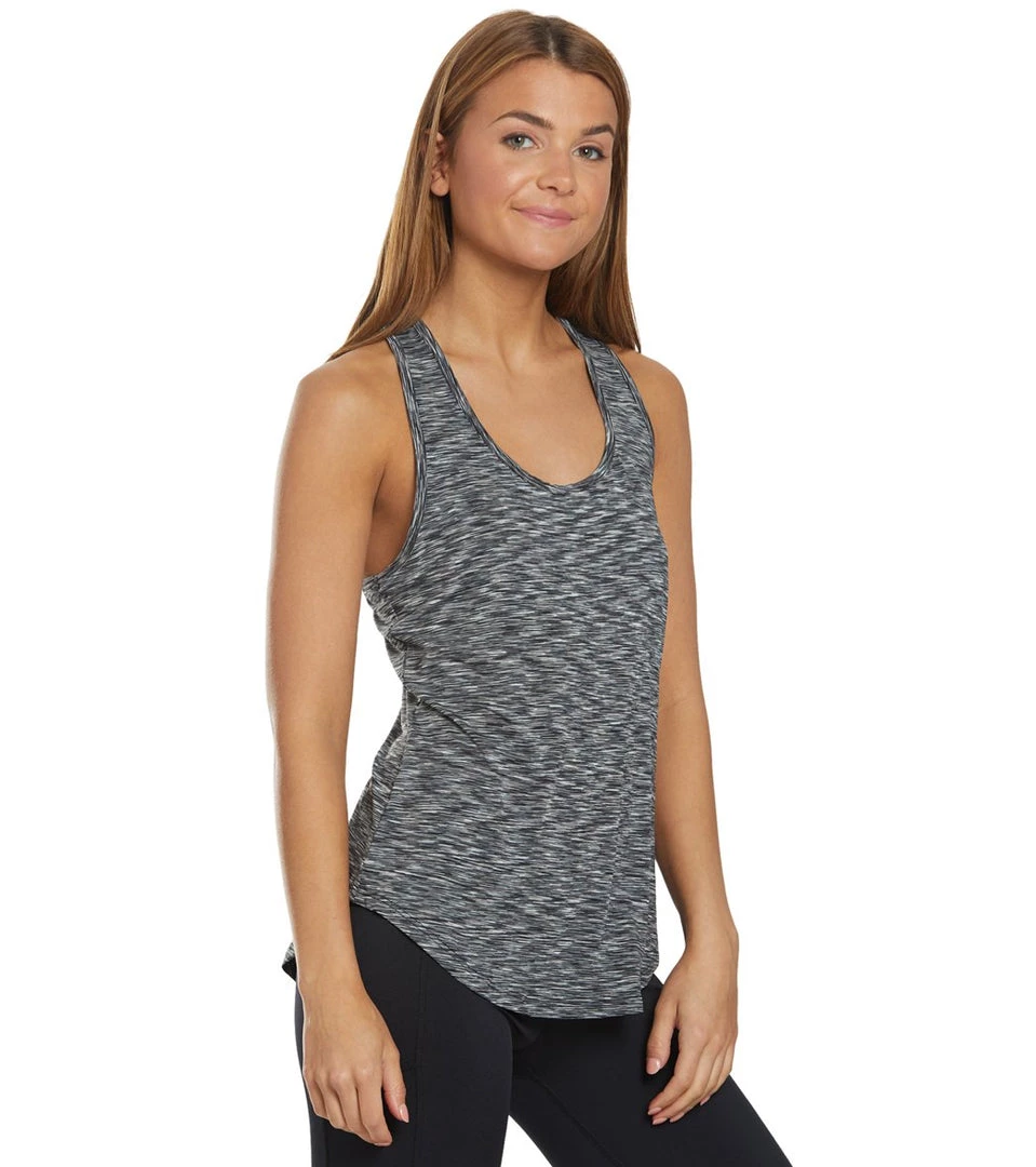 Marika Motion Tank Yoga Tank Top Black Space Dye 4 Marika Motion Tank Yoga Tank Top Black Space Dye