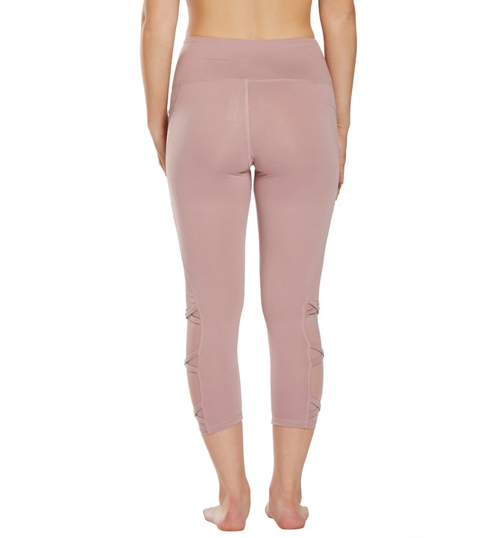 Balance Collection Candace Yoga Capris Woodrose CLOTHING 5 Balance Collection Candace Yoga Capris Woodrose CLOTHING