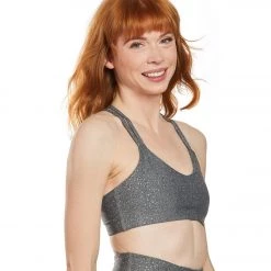 Beyond Yoga Drip Dot Yoga Sports Bra Black And White Silver Drip Dot CLOTHING