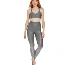 Beyond Yoga Drip Dot Yoga Sports Bra Black And White Silver Drip Dot CLOTHING