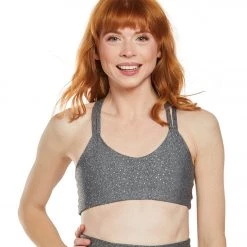 Beyond Yoga Drip Dot Yoga Sports Bra Black And White Silver Drip Dot CLOTHING