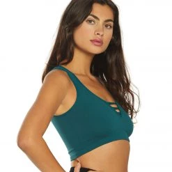 Free People Strapped In Brami Tank Turquoise