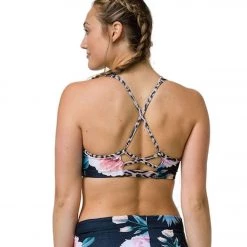 CLOTHING Onzie Bridge Yoga Sports Bra Secret Garden Leopard