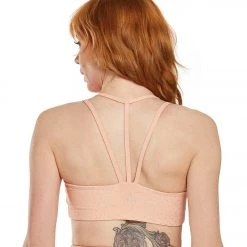 CLOTHING Beyond Yoga Drip Dot Yoga Sports Bra Coral Dust Rose Gold Drip Dot