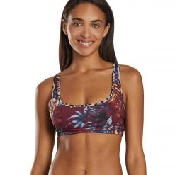 Onzie Bridge Yoga Sports Bra Majestic Floral