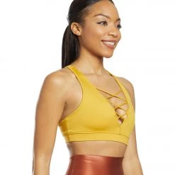 CLOTHING Mika Yoga Wear Mayana Yoga Sports Bra Mustard