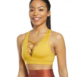 CLOTHING Mika Yoga Wear Mayana Yoga Sports Bra Mustard