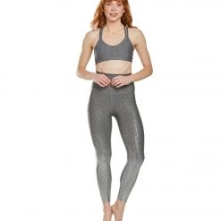 CLOTHING Beyond Yoga Drip Dot High Waisted 7/8 Yoga Leggings Black And White Silver Drip Dot