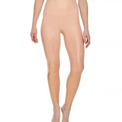 Beyond Yoga Drip Dot High Waisted 7/8 Yoga Leggings Coral Dust Rose Gold Drip Dot CLOTHING