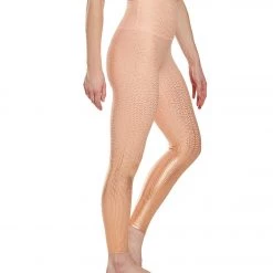 Beyond Yoga Drip Dot High Waisted 7/8 Yoga Leggings Coral Dust Rose Gold Drip Dot CLOTHING