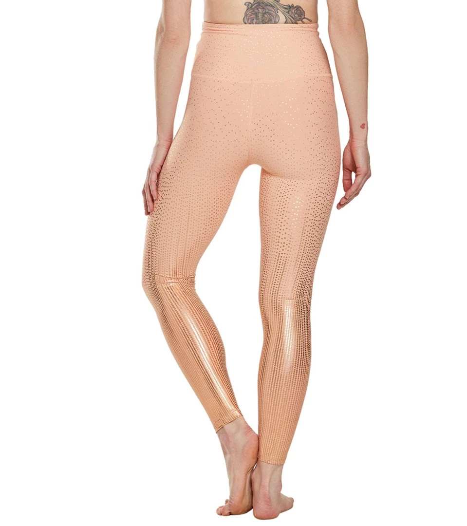 Beyond Yoga Drip Dot High Waisted 7/8 Yoga Leggings Coral Dust Rose Gold Drip Dot CLOTHING 5 Beyond Yoga Drip Dot High Waisted 7/8 Yoga Leggings Coral Dust Rose Gold Drip Dot CLOTHING