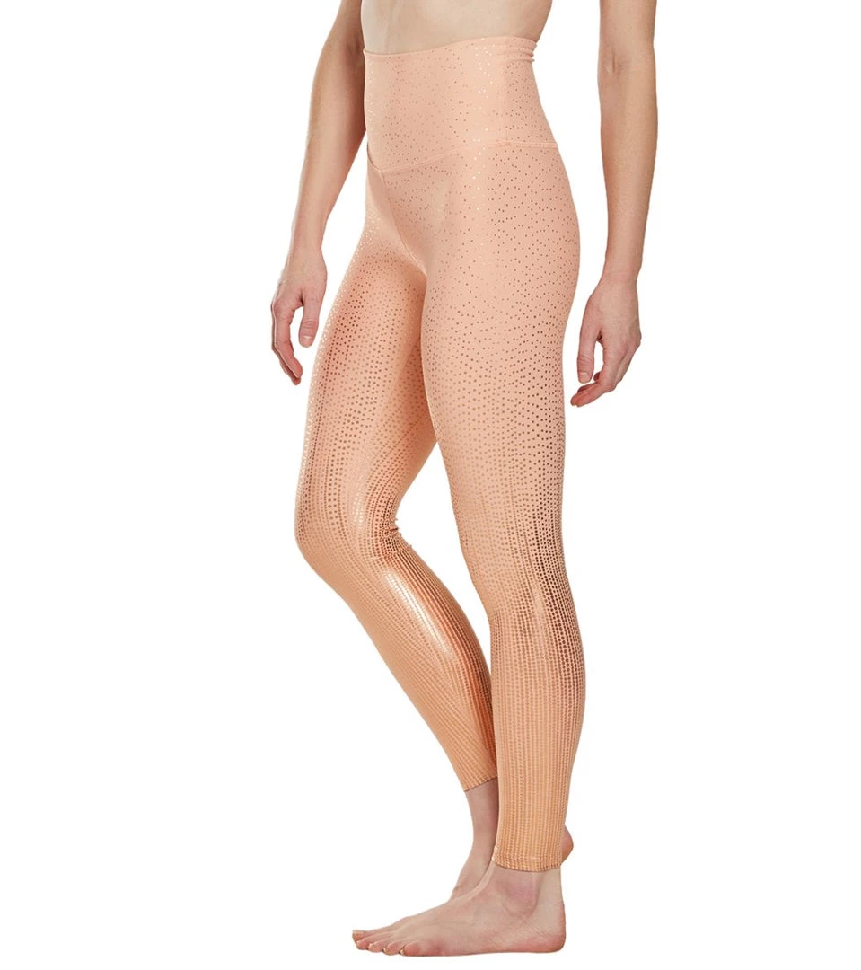 Beyond Yoga Drip Dot High Waisted 7/8 Yoga Leggings Coral Dust Rose Gold Drip Dot CLOTHING 7 Beyond Yoga Drip Dot High Waisted 7/8 Yoga Leggings Coral Dust Rose Gold Drip Dot CLOTHING