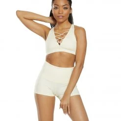 Mika Yoga Wear Mayana Yoga Sports Bra Cream CLOTHING