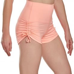 Mika Yoga Wear Lucia High Waisted Yoga Shorts Desert Rose