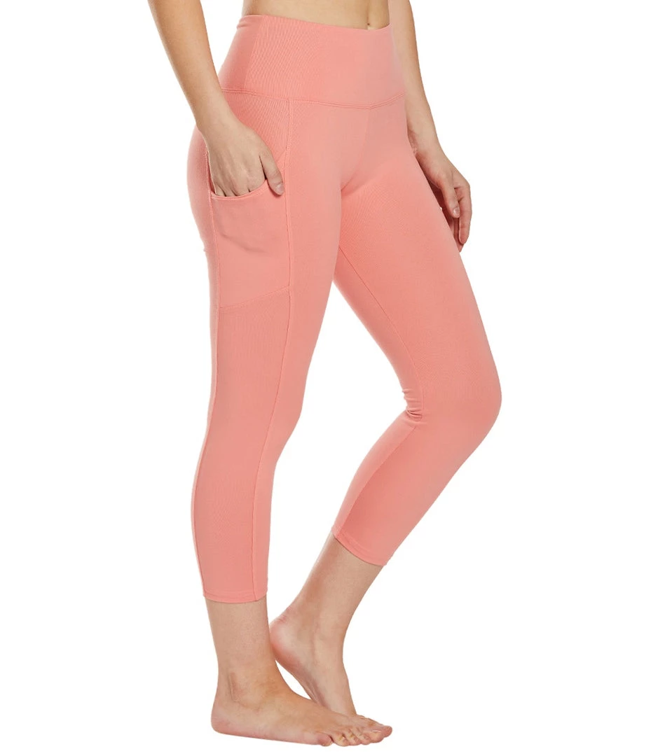 Balance Collection Eclipse Yoga Capris Burnt Coral CLOTHING 9 Balance Collection Eclipse Yoga Capris Burnt Coral CLOTHING