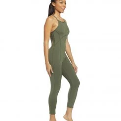 NEW ARRIVALS Free People Movement Side To Side Performance Leotard Green