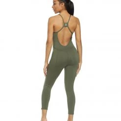 NEW ARRIVALS Free People Movement Side To Side Performance Leotard Green