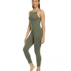 NEW ARRIVALS Free People Movement Side To Side Performance Leotard Green