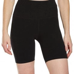 Beyond Yoga Spacedye High Waisted Biker Yoga Shorts Darkest Night