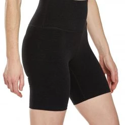 Beyond Yoga Spacedye High Waisted Biker Yoga Shorts Darkest Night
