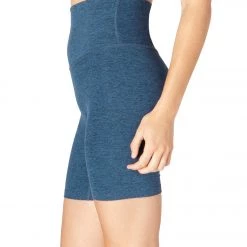 CLOTHING Beyond Yoga Spacedye High Waisted Biker Yoga Shorts Insignia Navy