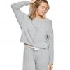 Onzie Weekend Crew Neck Pullover Heather Gray Fleece