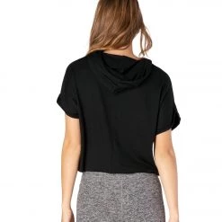 CLOTHING Beyond Yoga Good Start Cropped Yoga Hoodie Black