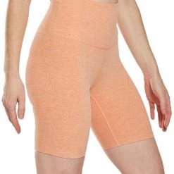 Beyond Yoga Spacedye High Waisted Biker Yoga Shorts Coral Dust Melon CLOTHING