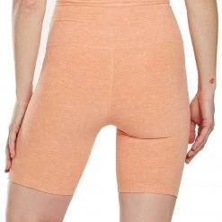 Beyond Yoga Spacedye High Waisted Biker Yoga Shorts Coral Dust Melon CLOTHING