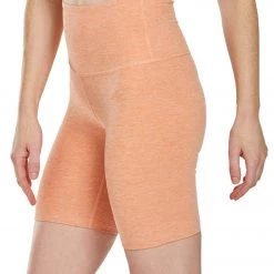 Beyond Yoga Spacedye High Waisted Biker Yoga Shorts Coral Dust Melon CLOTHING