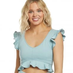 Free People Movement Virgo Performance Yoga Crop Top Green CLOTHING 15 Free People Movement Virgo Performance Yoga Crop Top Green CLOTHING