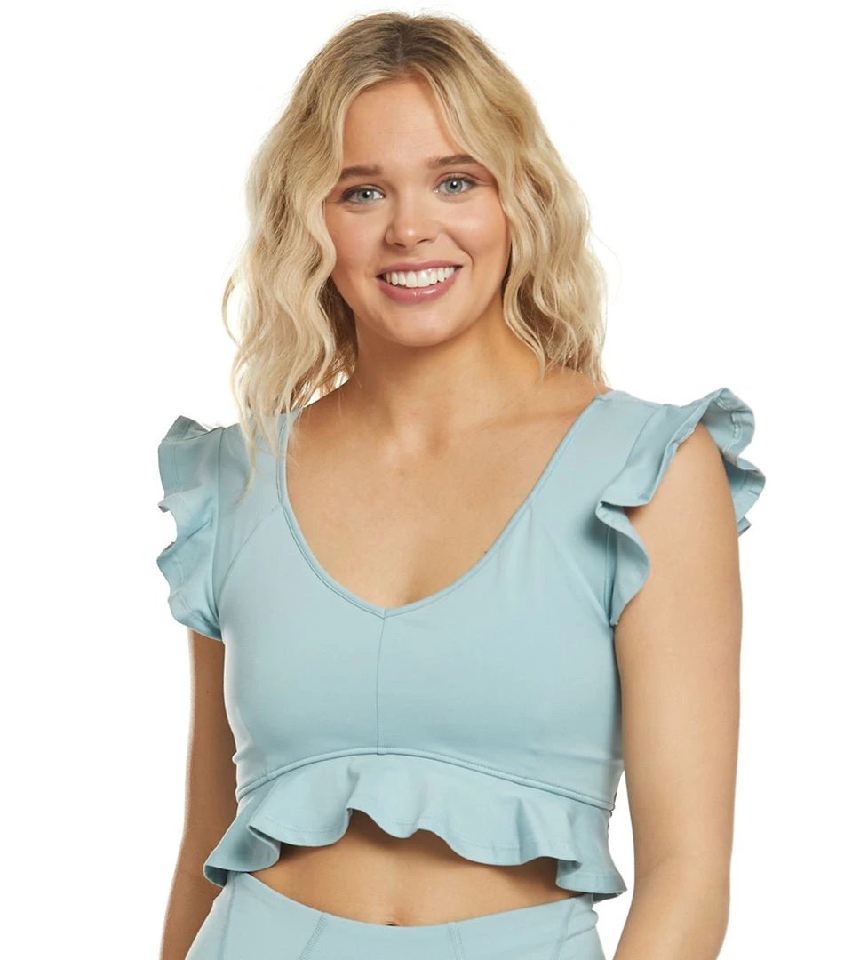 Free People Movement Virgo Performance Yoga Crop Top Green CLOTHING 9 Free People Movement Virgo Performance Yoga Crop Top Green CLOTHING