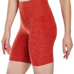 Beyond Yoga Spacedye High Waisted Biker Yoga Shorts Scarlet Sun Sienna CLOTHING